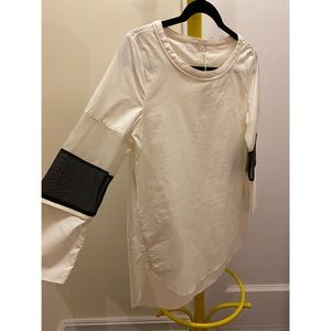 NWT COS top with sheer sleeve peicings